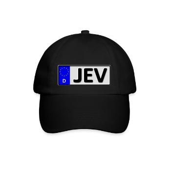 Jever Kennzeichen - Baseballkappe - Schwarz/Schwarz - Vorne