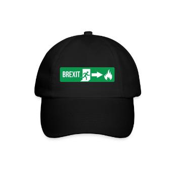 Feuer Brexit - Baseballkappe - Schwarz/Schwarz - Vorne