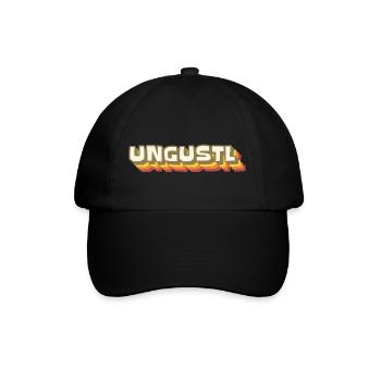 Retro wienerisch Ungustl Dialekt Spruch Österreich - Baseballkappe - Schwarz/Schwarz - Vorne