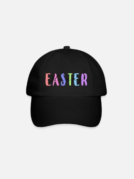 Frohe Ostern - Baseballkappe - Schwarz/Schwarz