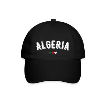 Algerien - Baseballkappe - Schwarz/Schwarz - Vorne