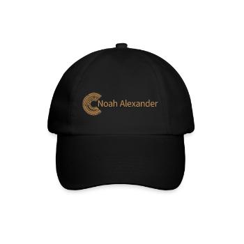Für Noah Alexander - Baseballkappe - Schwarz/Schwarz - Vorne