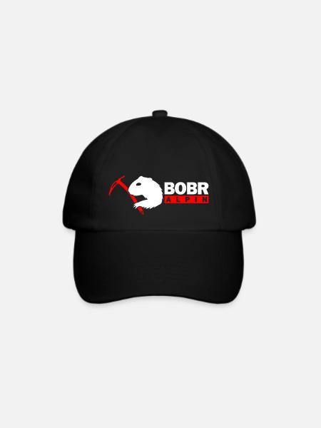 Bobr Alpin Logo - Baseballkappe - Schwarz/Schwarz