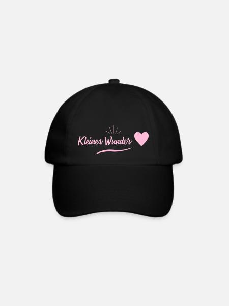 Schwangerschaft - kleines Wunder - Baseballkappe - Schwarz/Schwarz