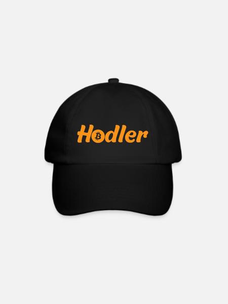 BTC Hodler Bitcoin - Baseballkappe - Schwarz/Schwarz