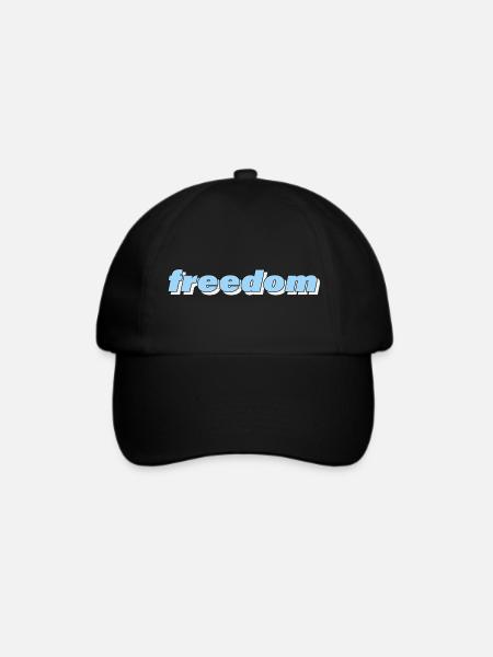 FREEDOM - Baseballkappe - Schwarz/Schwarz