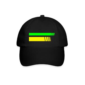 2 Stripes - Baseballkappe - Schwarz/Schwarz - Vorne