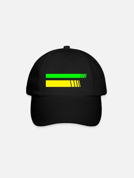 2 Stripes - Baseballkappe - Schwarz/Schwarz