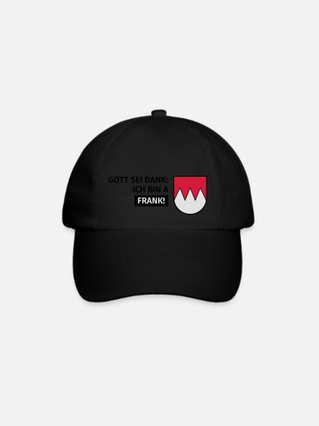 Gott sei Dank ich bin a Frank - Baseballkappe - Schwarz/Schwarz