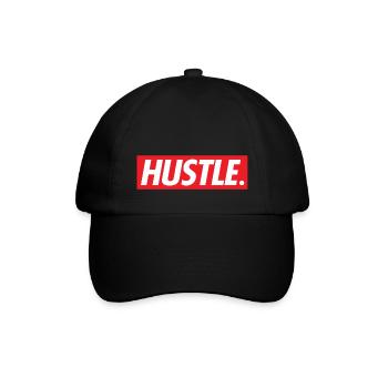 Hustle. - Baseballkappe - Schwarz/Schwarz - Vorne