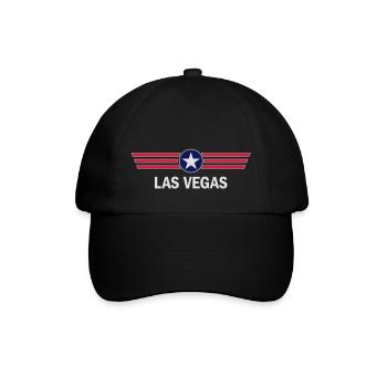 Las Vegas - Baseballkappe - Schwarz/Schwarz - Vorne