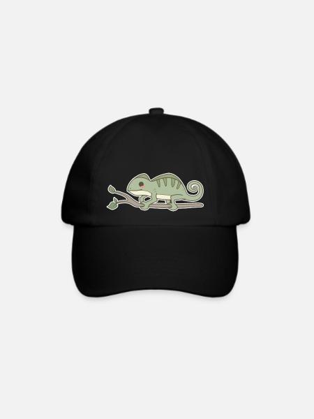 Chamäleon - Baseballkappe - Schwarz/Schwarz