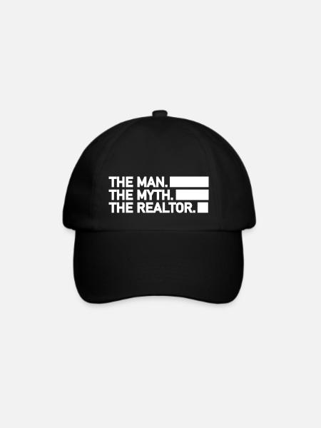 realtor - Baseballkappe - Schwarz/Schwarz