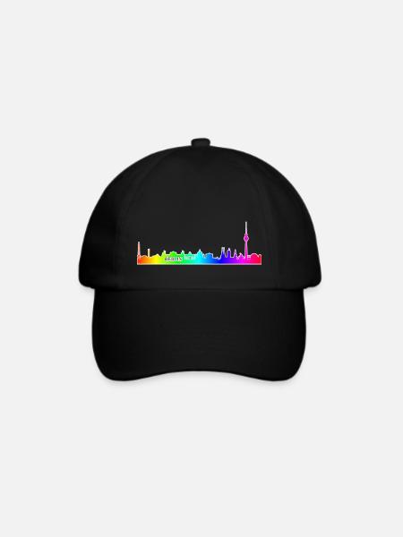 RainbowBerlin - Baseballkappe - Schwarz/Schwarz