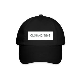 closing time - Baseballkappe - Schwarz/Schwarz - Vorne