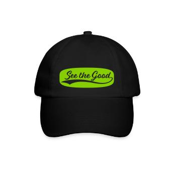 see the good Zitat - Baseballkappe - Schwarz/Schwarz - Vorne