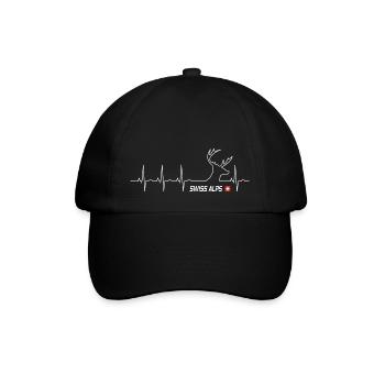 Swiss Alps - Baseballkappe - Schwarz/Schwarz - Vorne