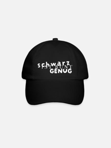 schwarz ist bunt - Baseballkappe - Schwarz/Schwarz