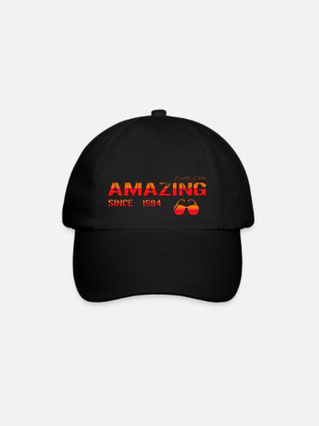 Amazing since 1984 - Baseballkappe - Schwarz/Schwarz