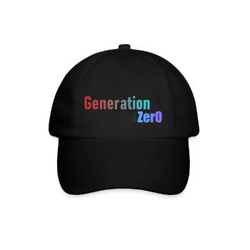 Generation 0 - Baseballkappe - Schwarz/Schwarz - Vorne