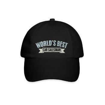 Cool Automobile Dealership For The World's Best - Baseballkappe - Schwarz/Schwarz - Vorne