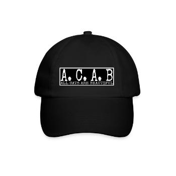 Acab - All cats are beautiful - Baseballkappe - Schwarz/Schwarz - Vorne