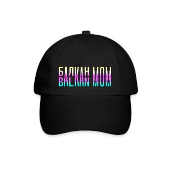Balkan Mama Mama Bosnien Serbien Kroatien Montenegro - Baseballkappe - Schwarz/Schwarz - Vorne