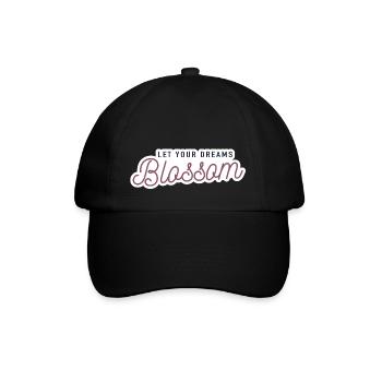 Let your dreams blossom - Baseballkappe - Schwarz/Schwarz - Vorne