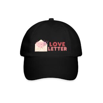Love letter - Baseballkappe - Schwarz/Schwarz - Vorne