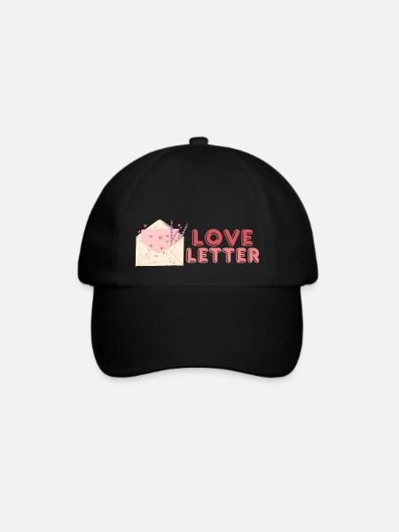 Love letter - Baseballkappe - Schwarz/Schwarz