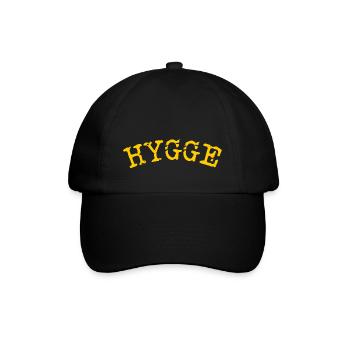 Hygge Scandinavian Lifestyle - Baseballkappe - Schwarz/Schwarz - Vorne