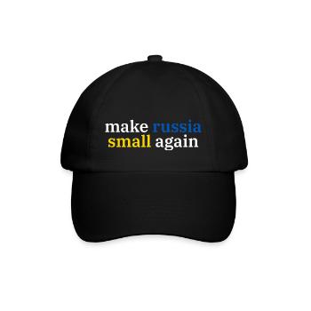 make russia small again - Baseballkappe - Schwarz/Schwarz - Vorne