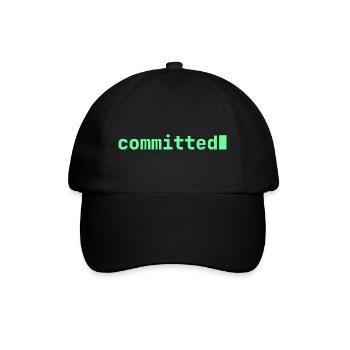 Feeling Committed | Developer mood  - Baseballkappe - Schwarz/Schwarz - Vorne