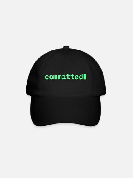 Feeling Committed | Developer mood  - Baseballkappe - Schwarz/Schwarz
