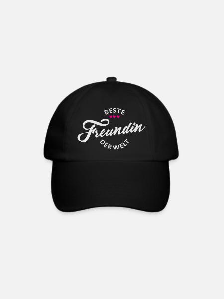 BESTE FREUNDIN DER WELT - Baseballkappe - Schwarz/Schwarz