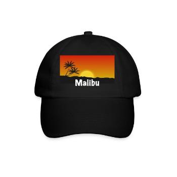 Malibu Shirt - Baseballkappe - Schwarz/Schwarz - Vorne