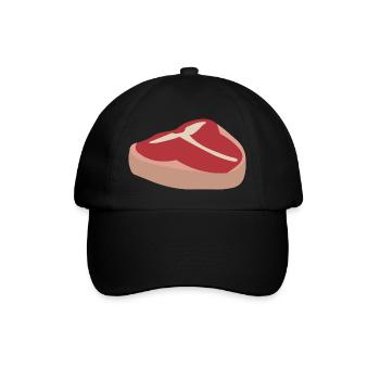 Saftiges Fleisch - Baseballkappe - Schwarz/Schwarz - Vorne
