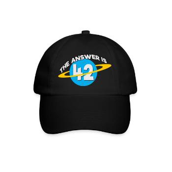 42 - Baseballkappe - Schwarz/Schwarz - Vorne