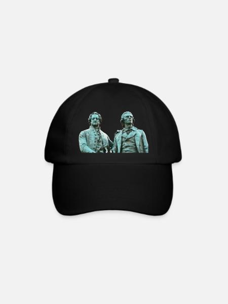 Weimar Göthe Schiller Denkmal - Baseballkappe - Schwarz/Schwarz
