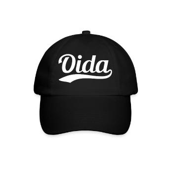 Oida Swoosh - Baseballkappe - Schwarz/Schwarz - Vorne