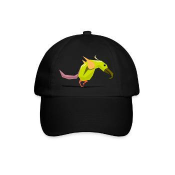 Vogel / Vogel-Abbildung - Baseballkappe - Schwarz/Schwarz - Vorne
