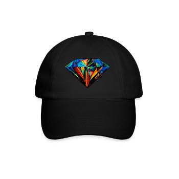 diamond - Baseballkappe - Schwarz/Schwarz - Vorne