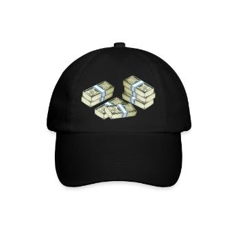 Cash - Baseballkappe - Schwarz/Schwarz - Vorne