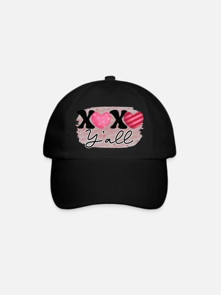 XOXO Liebe - Baseballkappe - Schwarz/Schwarz