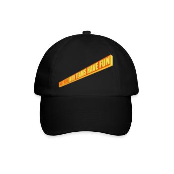 Both Teams Have Fun - Baseballkappe - Schwarz/Schwarz - Vorne