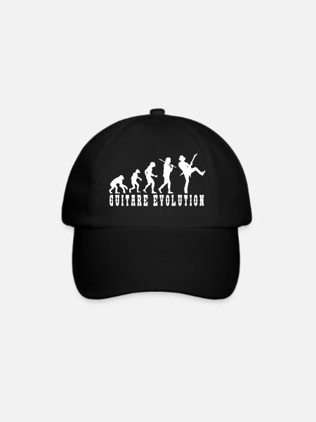 Evolution der Gitarrenkultur - Baseballkappe - Schwarz/Schwarz