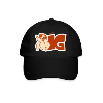 i love it big - Baseballkappe - Schwarz/Schwarz - Vorne