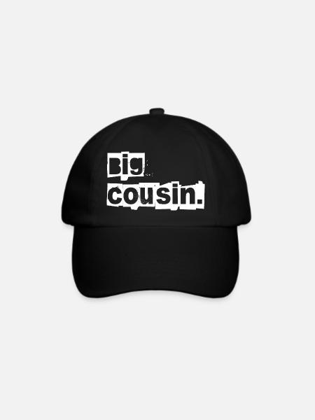 der große cousin oder cousine - Baseballkappe - Schwarz/Schwarz