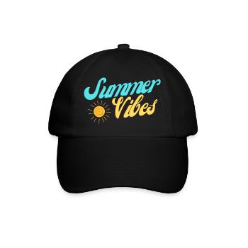 Sommerstimmung - Baseballkappe - Schwarz/Schwarz - Vorne