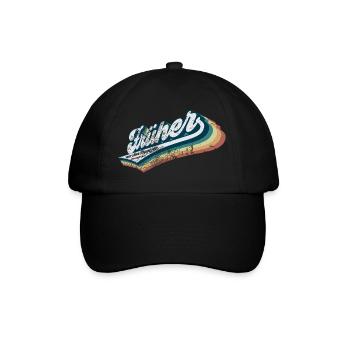 Früher war alles flippiger (Von-früher-Edition) - Baseballkappe - Schwarz/Schwarz - Vorne